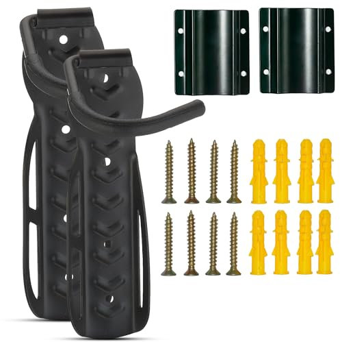Soporte bicicletas pared de aleación de carbono- colgador bicicleta pared con protector para la pared soporta hasta 30 Kgs gancho bicicleta pared- colgar bicicletas pared