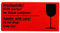 Warnetiketten Symbol Bruchgefahr Warnhinweise 1.000 Stk. /Rolle 140x70 mm, 1000 Stück