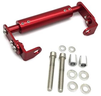 NASDGAKF Support Navigation GPS Moto Support De Téléphone Universel De Navigation GPS pour Moto Tout-Terrain De Petite Cylindrée, Support De Barre D'extension De Support Support Denavigation(-01-Red)