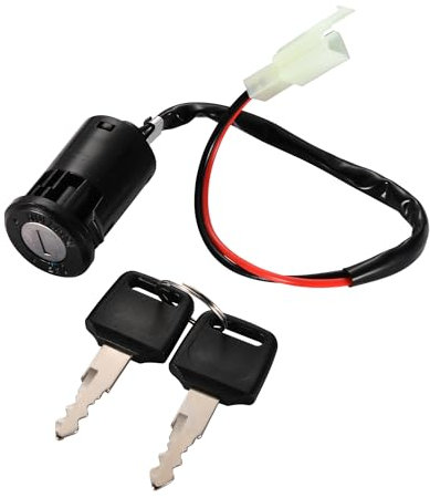 GOOFIT 2 Interrupteur Clé D'Allumage De Fil Remplacement pour 50cc 70cc 90cc 110cc 125cc 150cc 200cc 250cc Electrical Scooter Go Kart ATV 4 Wheeler Quad