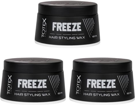Totex Freeze Hair Styling Gel Wax | Strong Hold Freeze Control 150 ml (Pack of 3)
