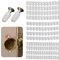 300 PCS Hinge Expansion Dowel, White Plastic Hinge Dowel Inserts for Various Types of Panel Furniture,Cabinet,Desk,Chair(Size:White)