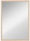 HOMCOM Espejo de Pared Espejo de Baño 50x70 cm Espejo Rectangular Decorativo para Salón Entrada Pasillo Horizontal o Vertical Natural