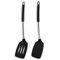 hicoosee Set 2 PCSdi Spatole in Silicone, Resistente al Calore Set di Spatole da Cucina per Pesce, Uova, Pancake, Utensili da Cucina per Pentole Antiaderenti, Senza BPA, Lavabile in Lavastoviglie