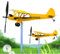 Youngwier Wetterfahne Flugzeug, Windanzeiger Metall, Garten Windrad Draußen Gartenskulptur Flugzeug, Flugzeug Spinner Wetterfahne Windspiel Rasenspiel Spinner Dekoration Für Hof, Garten, Balkon, Rasen