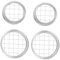 ARTSEWPLY 4 Sets Floral Grid for Mason Jars Metal Pen Holder Insert Lid Canning Lids Durable Flower Arrangement Tool Innovative Grid Design for Stable Floral Displays