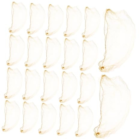 HEALEEP 60 Stück Gold Haarnetz Elastisch Unsichtbar für Dutt Haarnetz Frauen Ballett Tanz Bühne Alltag Schlafen Küche Frisuren Zubehör