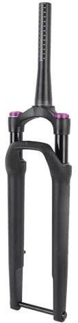 Walmeck Bike Front Suspension Fork Aluminum Alloy Manual Lockout Air Suspension Fork 700C Road Bike (Red)