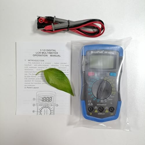 HoldPeak HP-4070L Capacitance Multimeter Digital Inductance LCD Meter hFE Test With Backlight Inductance LCR Meter Repair Tool(HP-4070L -No box)
