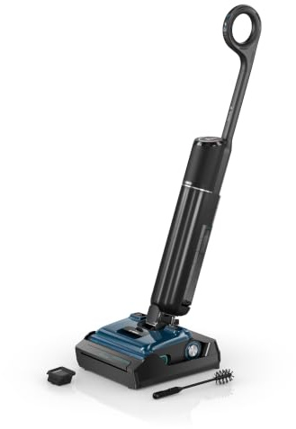 Bosch Nass-Trockensauger, Akku Staubsauger mit Wischfunktion, Zwei Tank-System, 180 Grad Lay-Flat Saugwischer, automatisierte Wasserdosierung, 24.000 PA Saugkraft, schnelle Trocknung, BHF61BS