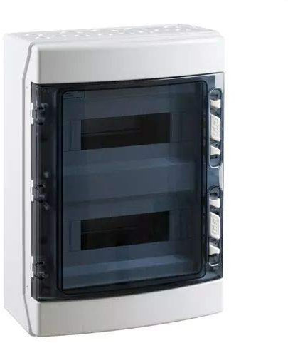 IDE CDN24PT IP65 Coffre de distribution étanche en ABS, scellé, gris, 436 x 310 x 148 mm