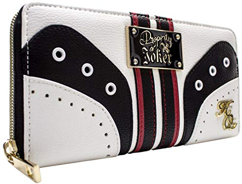 Harley Quinn Property of The Joker Goldemblem Geldbörse/Geldbeutel Clutch mit Münzfach & Kartenhalter, Gold