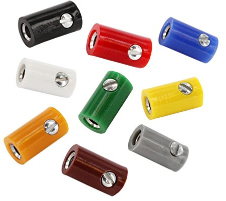 WITTKOWARE 90-teiliges Zwergkupplungen-Sortiment, 9 Farben, H0-Kupplungen, 2,6mm, Kunststoff, Messing, Schraubanschluss, NUTS, Kupplungen, Kupplung