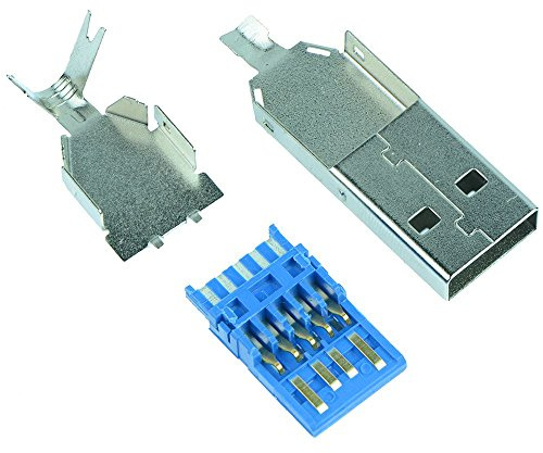 5 x USB 3.0 Type A Rewireable Plug Connector