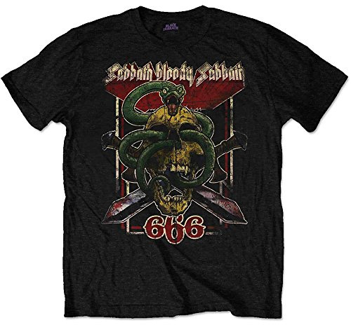 Black Sabbath Official T Shirt Snake Skull Bloody Sabbath 666 XL