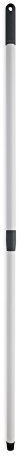 Mery - Palo Telescopico, Palo Multiuso, Acciaio Plastificato, Rosca Universale, Grigio, Dimensioni: 80 cm, Lunghezza Estensibile: 140 cm