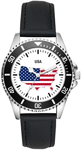 KIESENBERG USA Amerika Geschenk Artikel Idee Fan Uhr L-1264