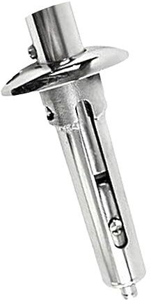 MARINE CITY 90-Degree Spring Flush Mounting Socket for 7/8 Inches Flag Stanchion Pole – 304 Stainless Steel, Corrosion-Resistant, Durable, Easy to Install for Boats, Yachts, and Kayaks (Pack of 1)
