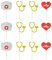 24 glitzernde Krankenschwester-Cupcake-Topper, für medizinische Schule, Abschlussfeier, Party, Dessert-Dekor, Klasse 2021, Congrats Nurse Party Dekoration Supplies