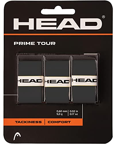 HEAD Unisex – Erwachsene Prime Tour 3 Overgrip, Black, One Size