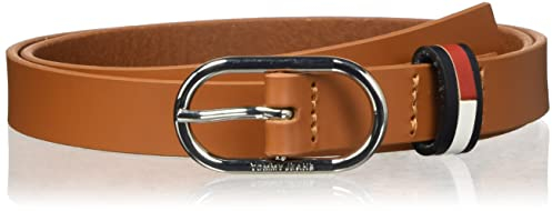 Tommy Jeans Damen TJW Seasonal OVAL 2.0 Gürtel, Natural Cognac, 75
