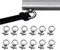 Etomvoop Markisen-Schienenstopper, 12 mm x 6 mm, Campingzelt-Ausrüstung, Wohnwagen-Zubehör für Wohnwagen, Wohnmobil, Wohnmobil (12 Stück)