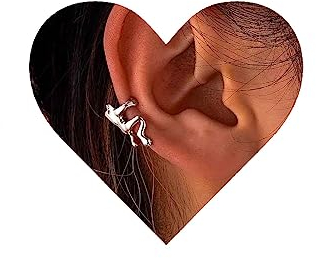 Yheakne Vintage Frosch Manschettenohrringe Silber Frosch Helix Wrap Ohrringe Gefälschte Ohrknorpel Ohrringe Spaß Tier Clip Auf Manschette Wrap Ohrringe Schmuck Für Frauen Und Mädchen Kreative