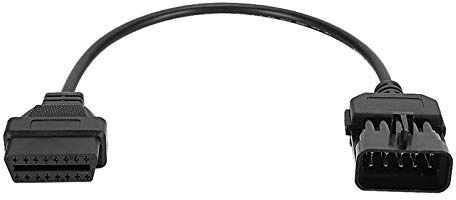 Diagnosekabelstecker, 10-polig auf 16-poliger OBD2-Diagnosekabel-Adapterstecker Passend für Opel