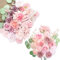 Künstliche Blumen mit Stielen, Kuenstliche Blumen Dusty Rose, Verschiedene Kunstblumen, Hochzeitsdeko Blumen fuer Tisch, Tortendeko Hochzeit Essbar, Deko Blumen fuer Hochzeitstorten(Dusty Rose Belle)