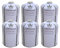 Campata Premium Gaskartuschen Set Butan-Propan-Isobutan gemischt Mix 100g-230g-450g Ventilkartuschen mit Schraubventil Gewinde für Gaskocher (6, 450g), Grau