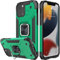 Honeyview ShockProof Case for iPhone 12/12 Pro with Ring Kickstand, Bumper Armour Phone Cover for Apple iPhone 12/12 Pro - Dark Green