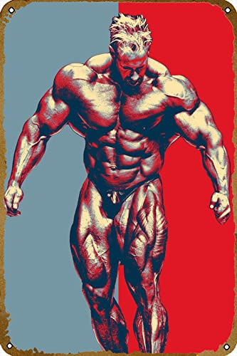 Jay Cutler Bodybuilder Plakette Poster Metall Blechschild 20,3 x 30,5 cm Vintage Retro Wanddekoration