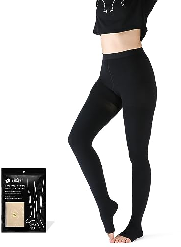 VARCOH Kompressionsleggins Damen Lipödem, Kompressionsstrümpfe Klasse 2 Herren, stützstrumpfhose, Medizinische kompressionsstrumpfhose geeignet für Schwangerschaft, Krampfadern
