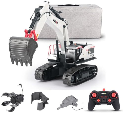 TOUCAN RC HOBBY HUINA RC 1/14 Pelle en métal modèle 1594 Radio Light Battery 22CH Sound