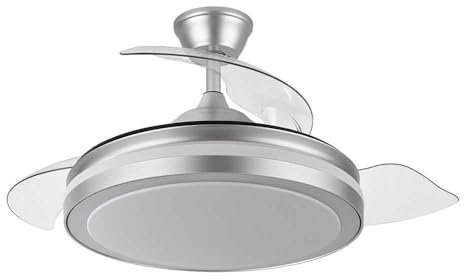FABRILAMP VENTILADOR DC ESPARTA 72W 6120LM PLATA 3 ASPAS
