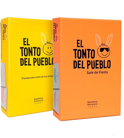 Juegos de Mesa - El Listo del Pueblo - El Juego de Mesa para reírte de Tus Amigos - Cartas pizarras y rotuladores (Pack 2 Juegos Sale de Fiesta y Normal)