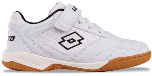 Lotto Unisex Kinder Whizzer Sneaker, White Black, 29 EU