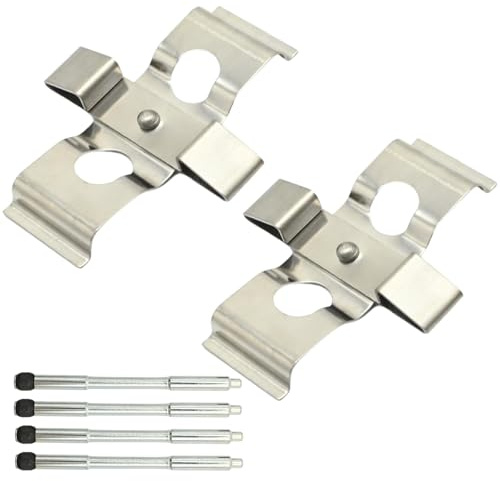 Hoypeyfiy 109-1296 Front Brake Pads Fitting Pins Kit, Replacement for Peugeot 406 1997-2004, Replaces BPF1296A, KIT1021 with Disc Brake Caliper Hardware