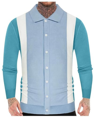 HAOLEI Herren Warmes Langes Strick Hemd Lässiges Outdoorhemd, Strickpullover Stilvoller Slim Fit, Strickjacke Modische, Pullover Weich Und Bequem, Winterpullover Klassisch Aus Hochwertiger