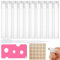 13 Pcs Essential Oil Roller Bottle Set, 10 ml Refillable Cosmetic Bottles with Dispenser Tube for Travel Oils