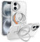 Telaso Magnetic Case for iPhone 16 Plus Case, [Compatible with MagSafe] with 360° Rotatable Ring Stand Slim Shockproof Protective Phone Cases for iPhone 16 Plus 6.7, Clear