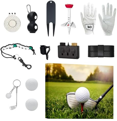 Golf Adventskalender 2024 - Weihnachts-Countdown-Kalender | Urlaub Countdown Kalender für Mann Papa | Golf Adventskalender 2024 Werkzeug | Praktisches Golfzubehör für Anfänger, Freunde, Golf Enthusia