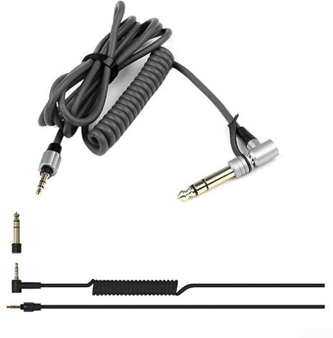 Cable de audio estéreo macho de 3 5 mm a 3 5 mm estéreo macho para auriculares Beats PRO DETOX, diseño de resorte de 1 5 m (negro)