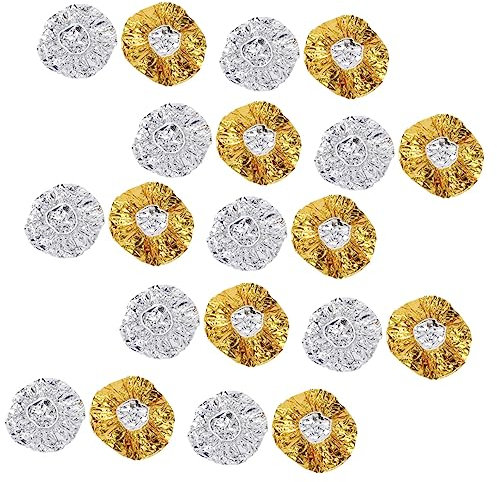 TOVINANNA Gorro De Papel De Aluminio Para Acondicionamiento Capilar 20 Piezas Reutilizables Tamaño Estándar Térmico Para Profundo Del Cabello Salón