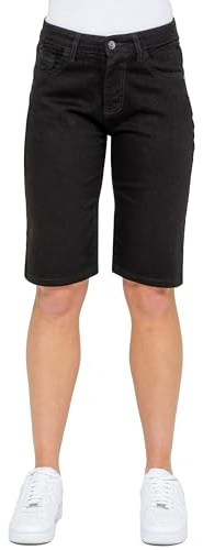 989Zé ENZO Ladies Knee Length Womens Denim Shorts Summer Casual Cotton Regular Fit Stretch Cropped Jean Short Half Pants