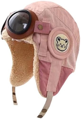 Yixda Baby Kinder Wintermütze Fliegermütze Jungen Mädchen Warme Pilotenmütze Winddichte Earflap Trapper Hut