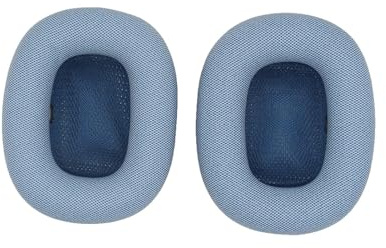 MENDUNER Ersatzkissen für Kopfhörer, Atmungsaktive Wärmeableitung, Schweißabsorption, Ohrpolster, 10 X 8 X 3,5 cm (Blue)