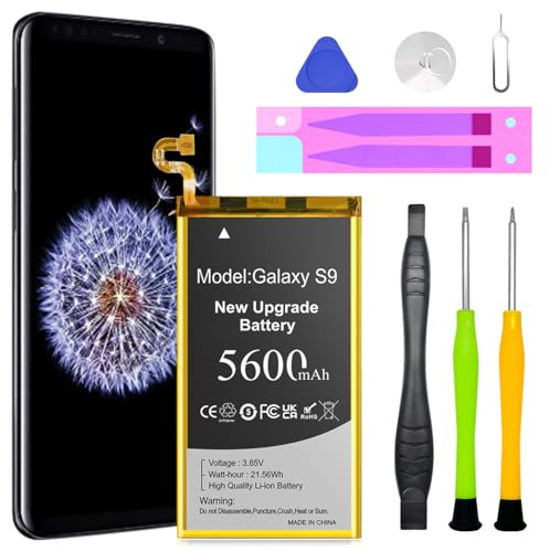 [5600 mAh] Battery for Samsung Galaxy S9, 2026 New Version Enhanced Replacement Battery for Galaxy S9 EB-BG960, EB-BG960ABA, G960U, G960F, G960W with Complete Tool Kit