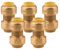 Gerade Kupplung Fitting – PEX Beschläge 1/5,1 cm push-to-connect Armatur Kupplung Kupfer Pack of 5 messing