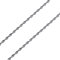MATERIA Damen Halskette Singapurkette 50cm - 925 Silber Kette Collier schwarz rhodiniert in Schmuck-Etui K20-50